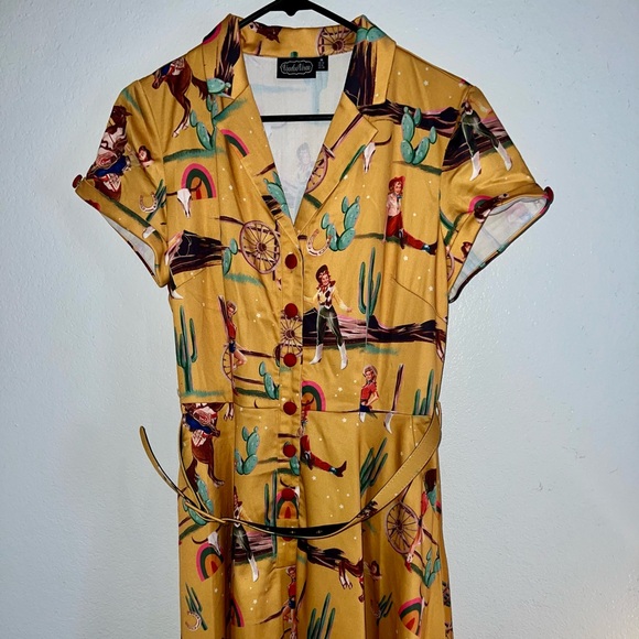 VOODOO VIXEN DIANA RETRO COWGIRL ๐ด DRESS ๐ค - Picture 4 of 16